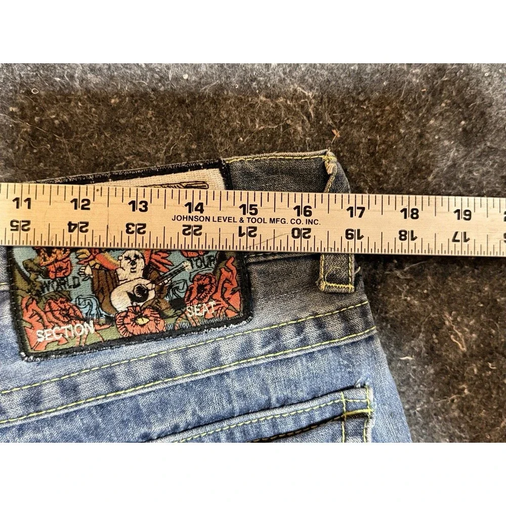 True Religion World Tour Section Straight Seat Jeans Men's Size 34x31. READ